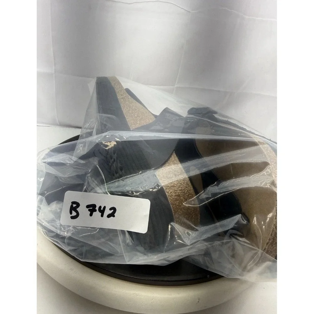 Papillio By Birkenstock Womens Size 9 Reg Black Gizeh Pap Flex Platform Sandals